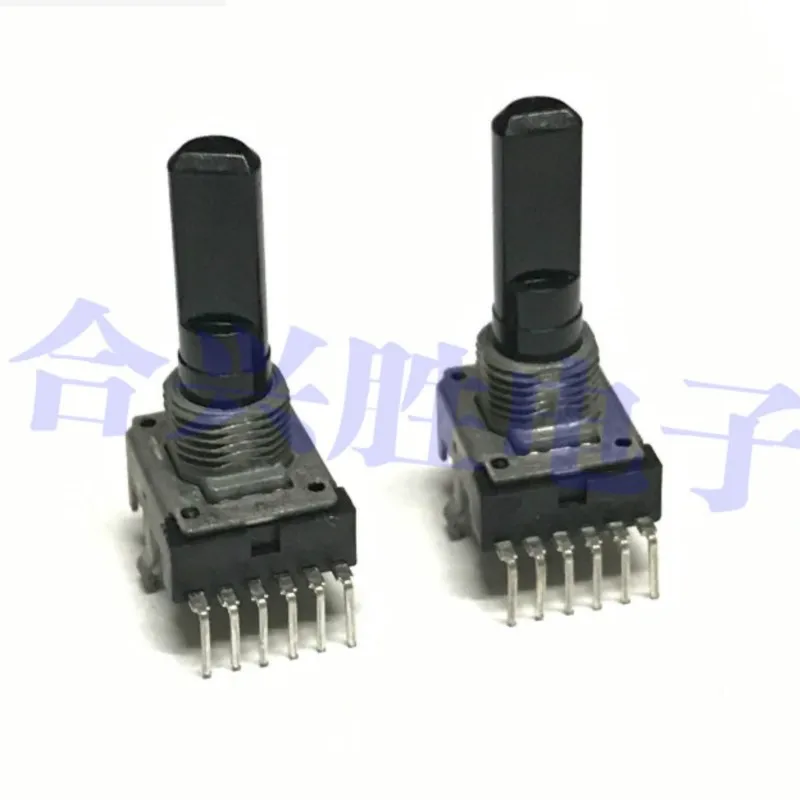 1PCS RK12 Type Double Potentiometer A5K B100K Electronic Piano Speaker Audio Volume Adjustment 6Pin Shaft Length 23MM