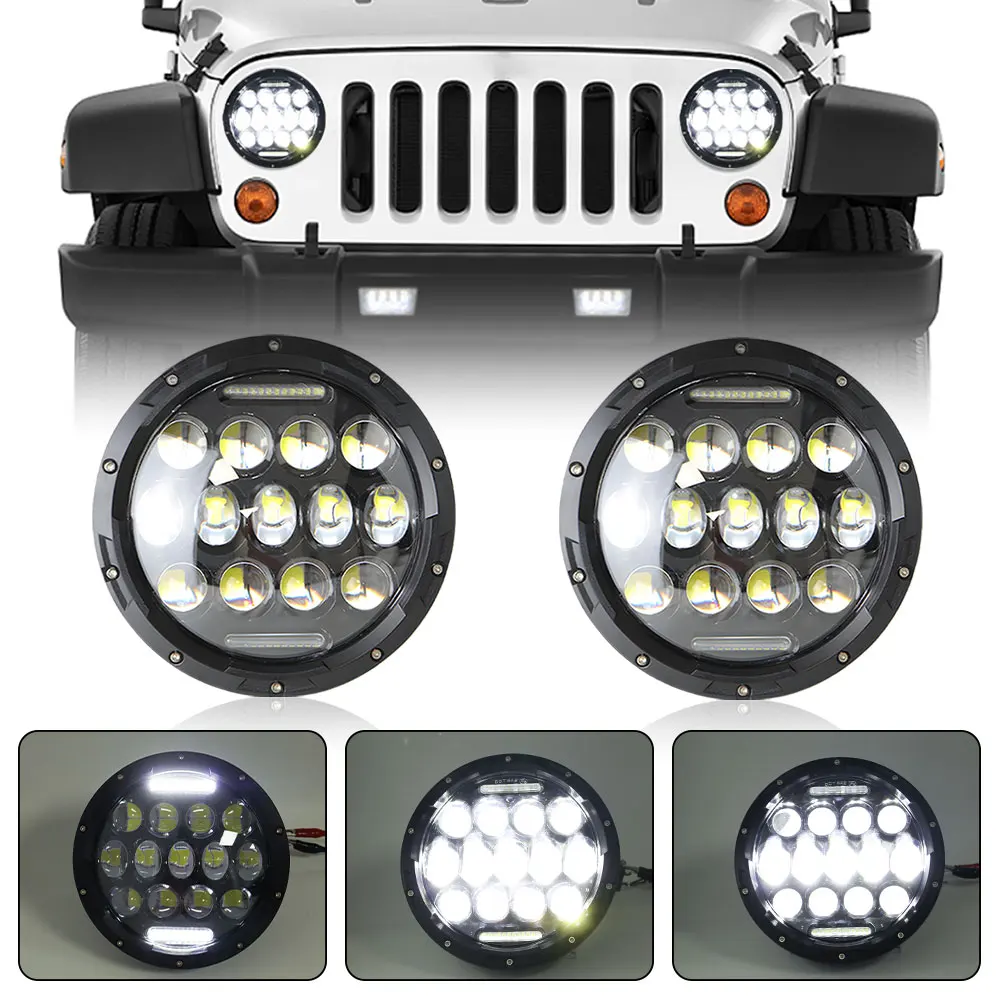 

7Inch LED Headlight Assembly for Jeep Motorcycle DRL Headlamp Offroad Vehicle Lighting Accessories for lada niva suzuki samurai