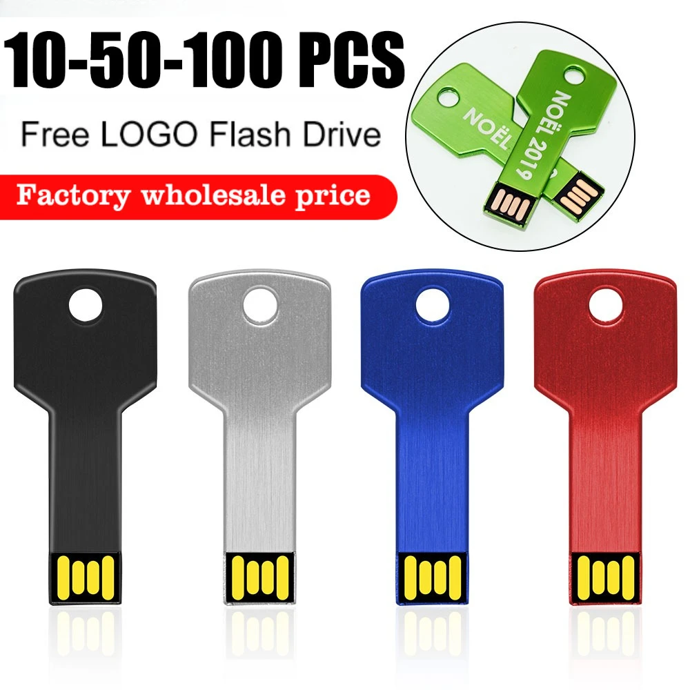 

10/50/100 шт. USB-флешка с бесплатным логотипом, цветной флэш-накопитель 128 ГБ, 64 ГБ, 32 ГБ, 16 ГБ, 8 ГБ, водонепроницаемый флэш-накопитель, USB-накопитель, 2,0 диск