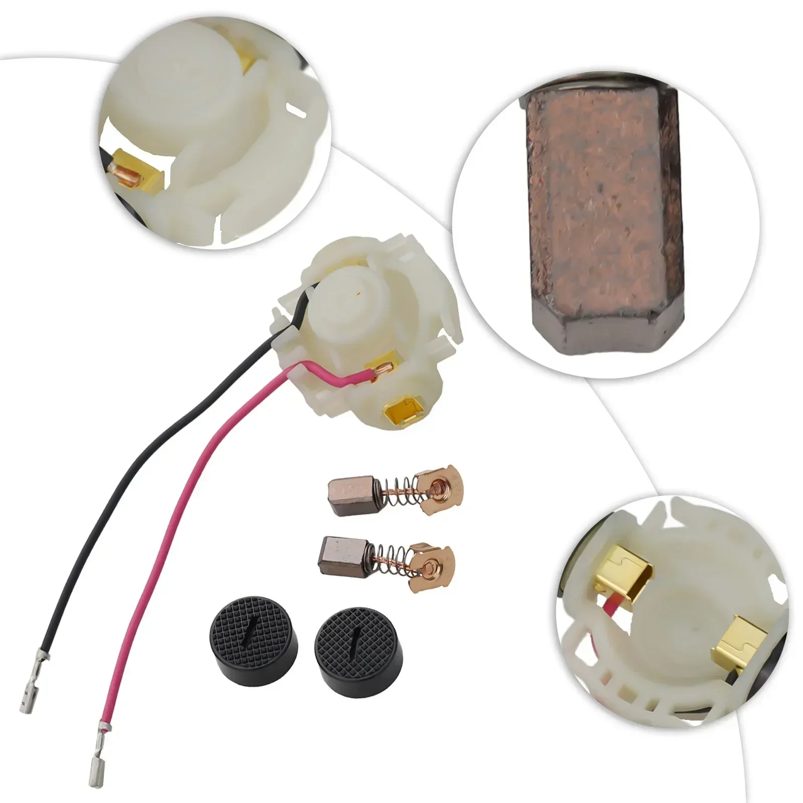 

Brush Holder Cap Kit Carbon Brush Accessories Replacement BGA450 BGA452 BGD800 BGD801 BJS160 DGA452 DGA452REF For CB430