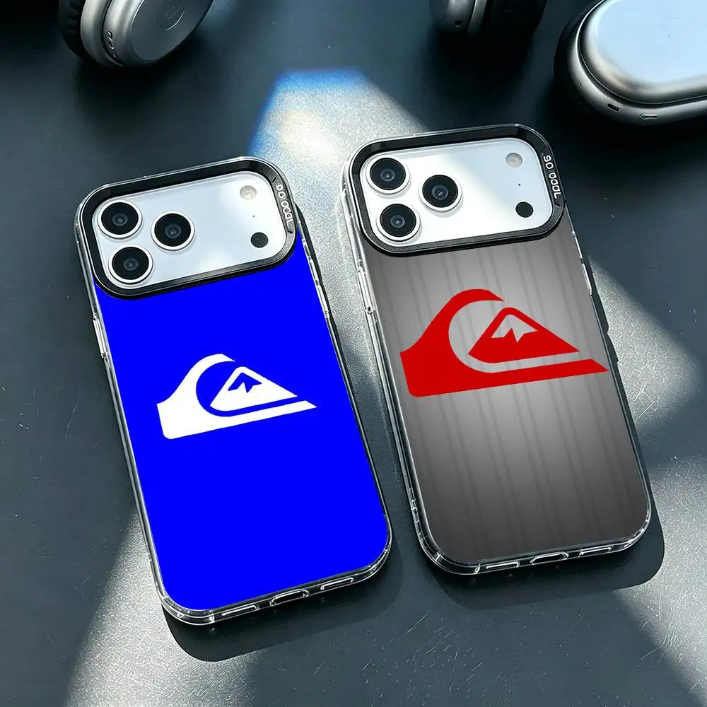 Q-QuiksilverS LOGO Colored Silver Phone Case For iPhone 11 12 13 14 15 ...