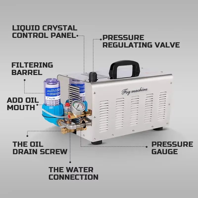 3L/min 700W Landscape Atomizing Sprayer 220v 110v Electric Mist System 60bar 860PSI High Pressure Fine Mist System