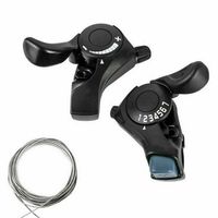 3/7/21 Speed Handlebar Twist Grip SL-TX30 Cycling MTB Mountain Bike Thumb Gear Shift Lever Set Bicycle Derailleur