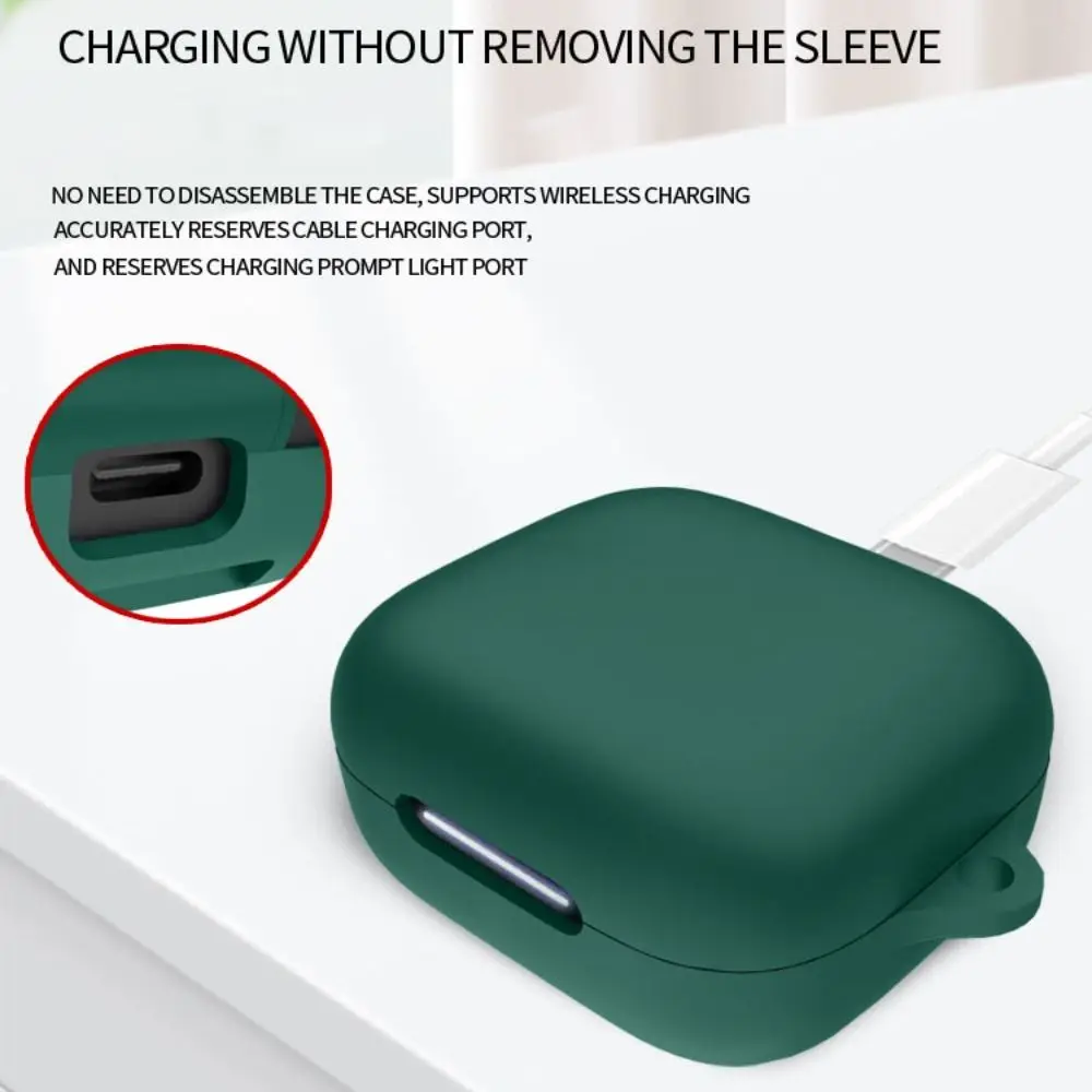 Mini Bluetooth Earbuds Protective Shell Case With Hook For Wireless Earbuds For Soundcore R50i NC Earphone Silicone Cover - view 3