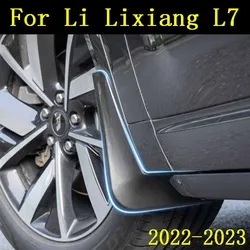 For Li Lixiang L7 2022 2023 Car Non-destructive Baking Paint Mudguards Front & Rear Wheels Fenders Auto Accessories