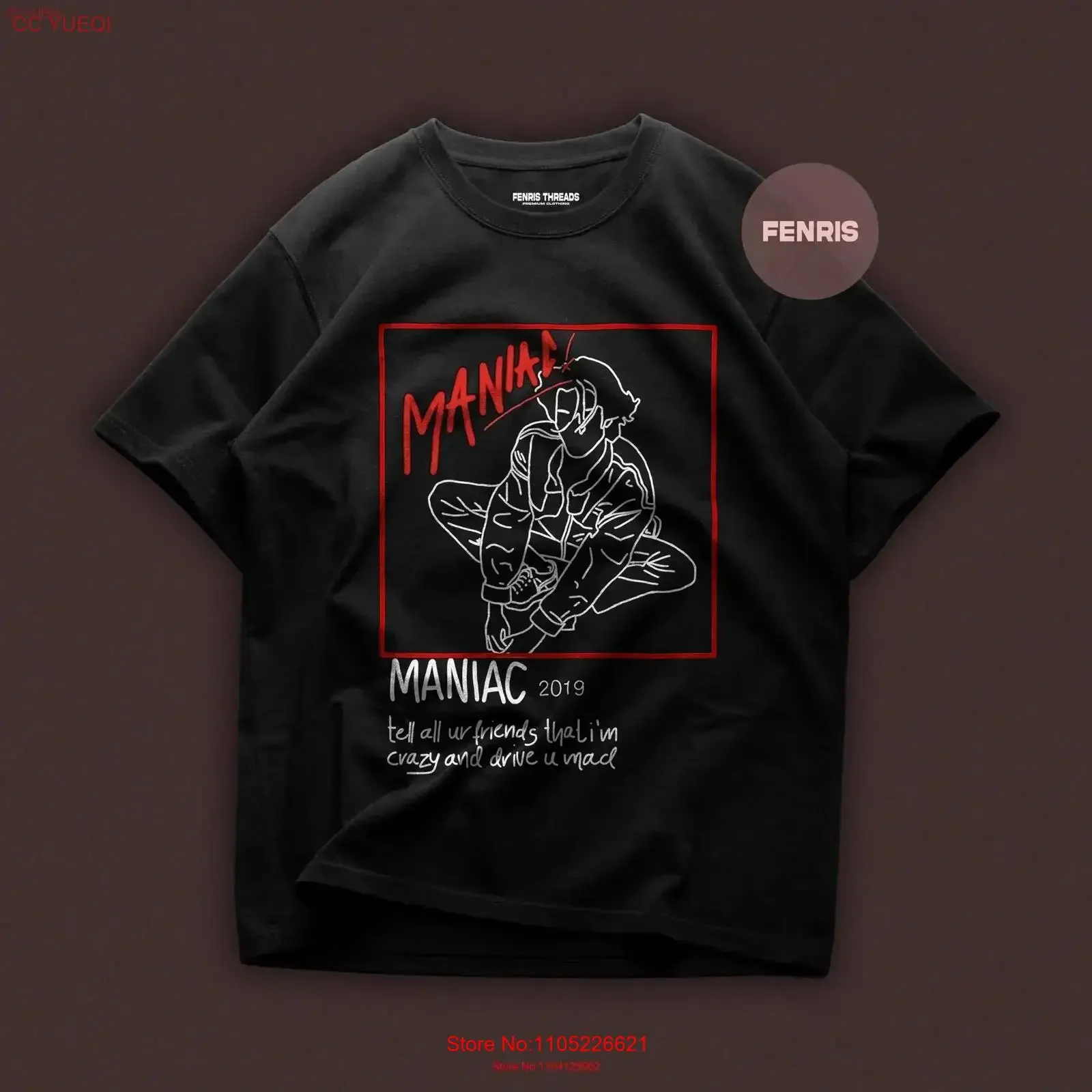 Premium Conan Gray T Shirt Kid Krow Album Maniac Single New Heavy Cotton vintage Washed Stylish Breathable Unisex Stretched