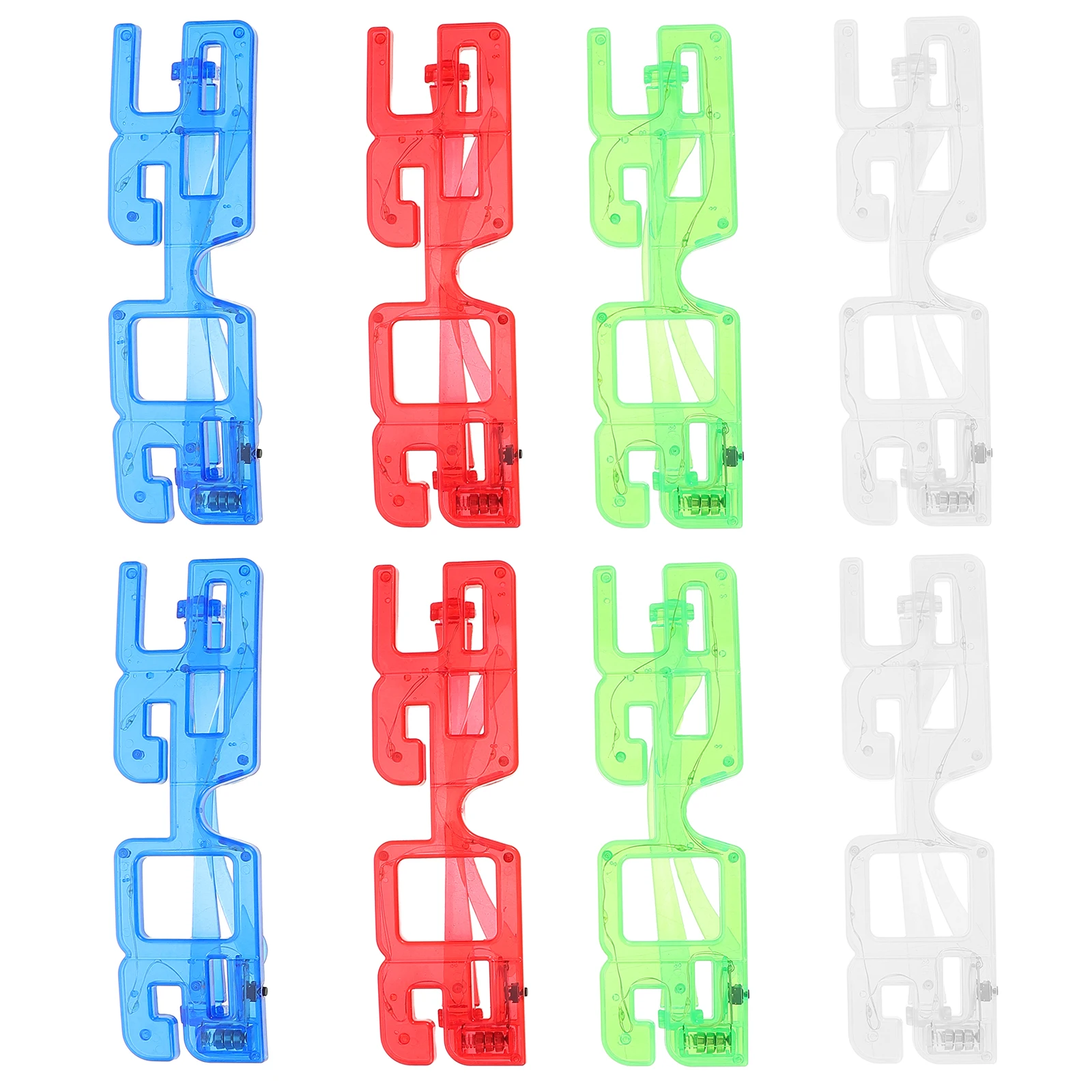 

8 Pcs Holiday Glasses New Years Eve Accessories Dress up 2025 Graduation Novelty Eyeglasses