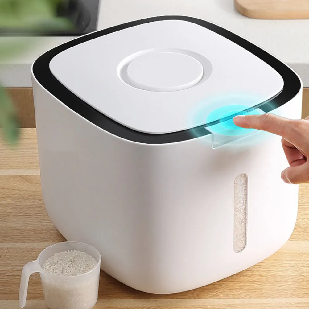 

1Pcs Moisture Proof Rice Storage Bucket Large Capacity Sealed Rice Bin Flour Storage Container Kitchen Box Sealing Box