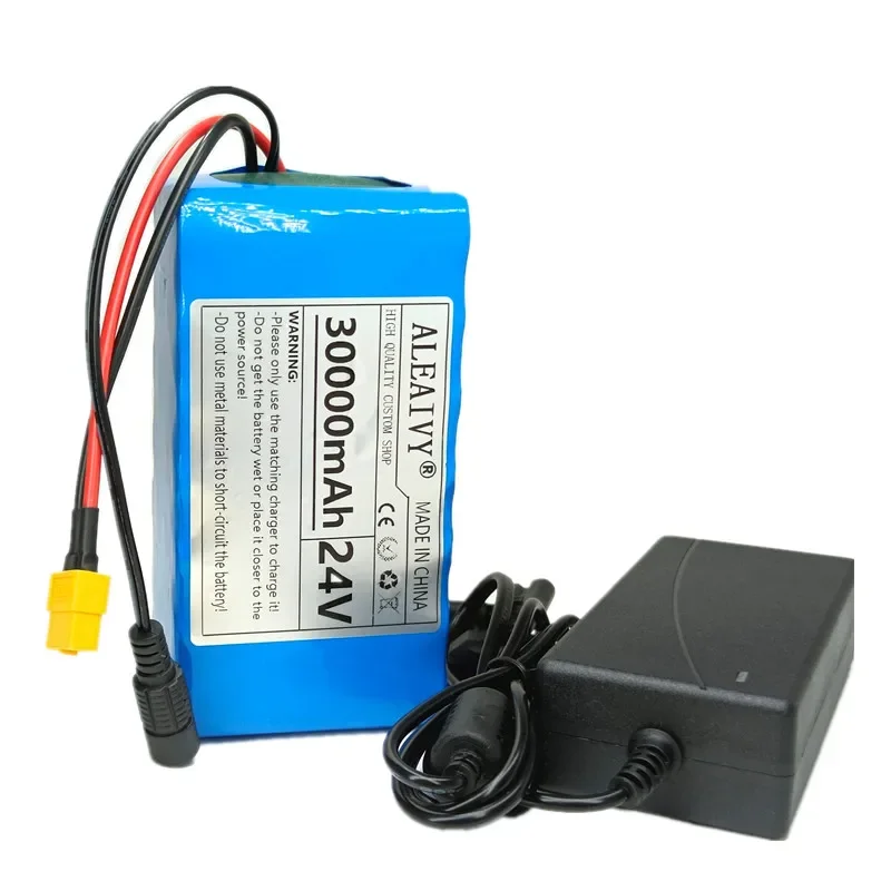 

Suitable for powerful 24V battery pack -30Ah 7S3P 18650 lithium-ion battery 30000mAh, with BMS and 2A charger