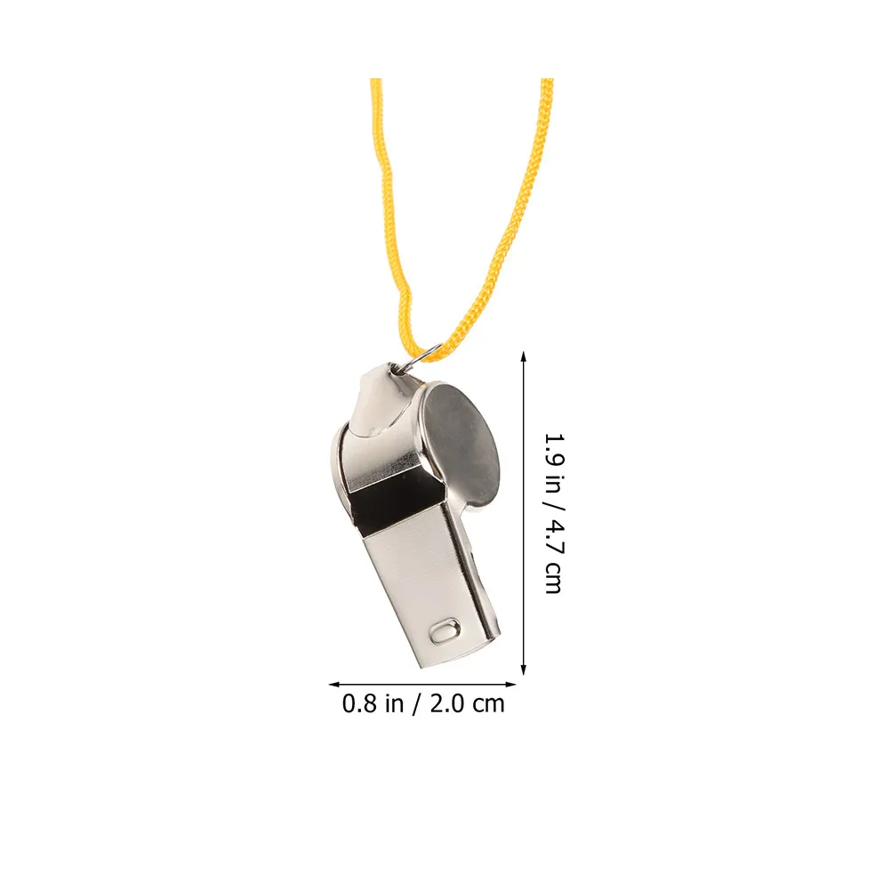 12Pcs Emergency Whistle Set Stainless Steel Portable Safety Whistle for Outdoor Sports Hiking Camping Survival