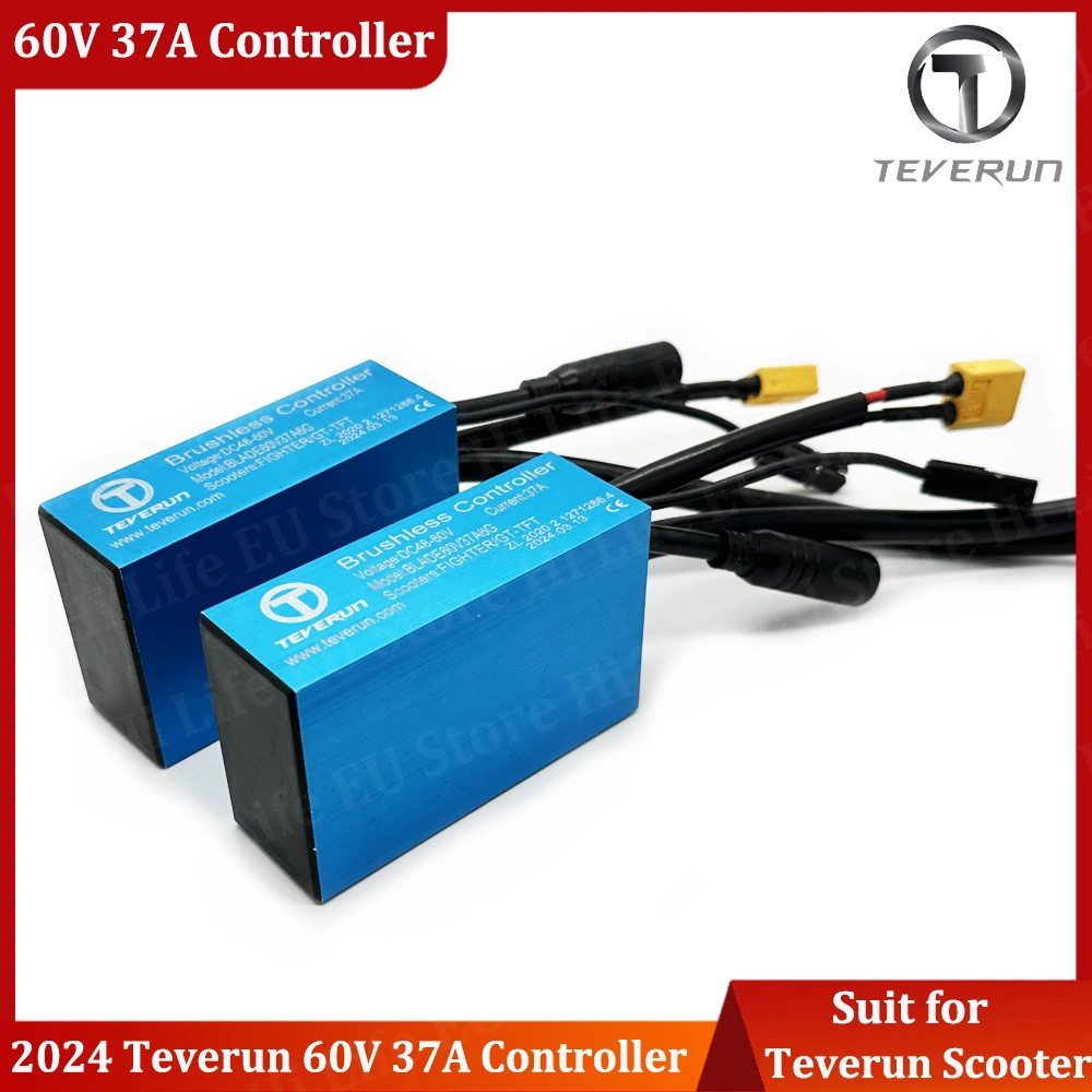 2024 Newest Teverun Fighter 11+  60V 37A Sine Wave Controller Only for 2024 New Teverun Blade GT+  II with Dispaly inside NFC