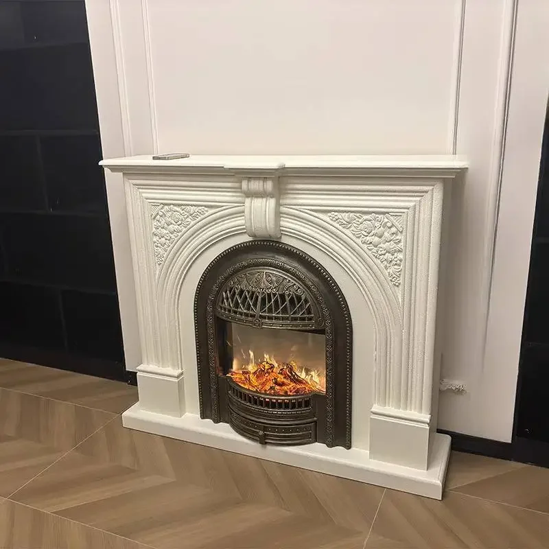 

Rustic Small Living Room Fireplace Classic Display Nordic Arched Living Room Cabinets Saving Wooden Mueble Salon Furniture Home