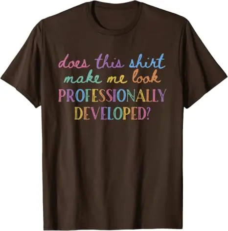 Lässt mich dieses T-Shirt professionell aussehen? Y2K-T-Shirt mit Persönlichkeit für Lehrer, Schulkleidung, Neuheit, Spruch-T-Shirt, Geschenk – Detail 9