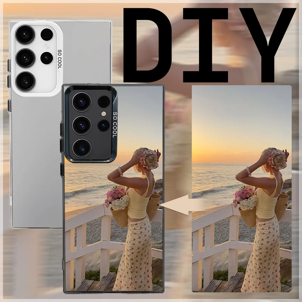 DIY Customized For Samsung Galaxy S26 S25 S24 S23 S22 S21 S20 Ultra Edge Plus FE IMD Shockproof Phone Case Protective Back Cover