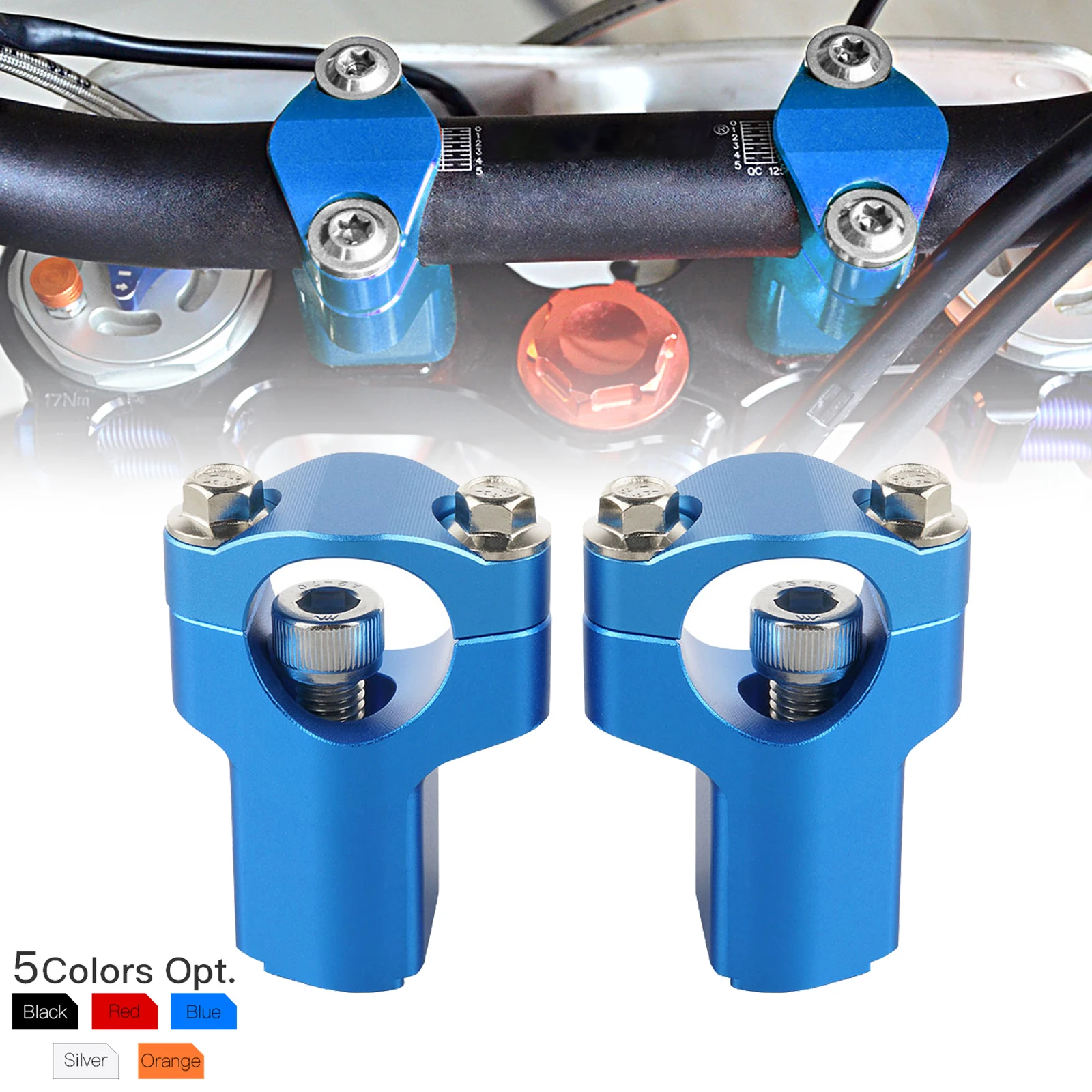 

For Husqvarna Norden 901 2022 2023 Motorcycle 52MM Handlebar Riser Bar Clamp Mount TE 300 TE 250 TE 150 FE 501 FE 450 FE 350 250