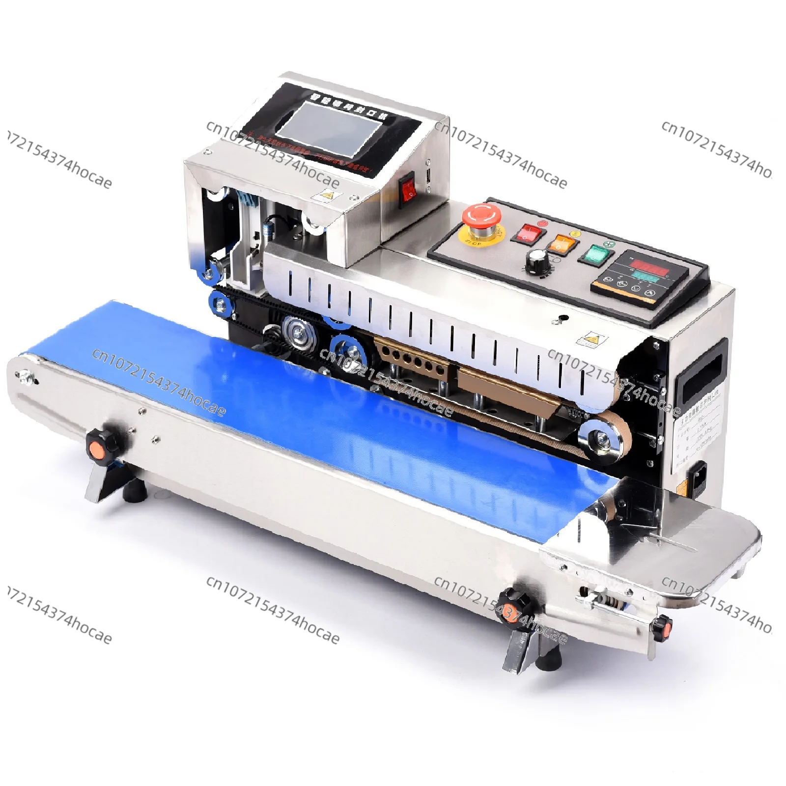 FR-1600 Spray Code Sealing Integrated Machine Automatic Continuous Bag Sealing Machine PE Film Ink Jet Printing Sealer