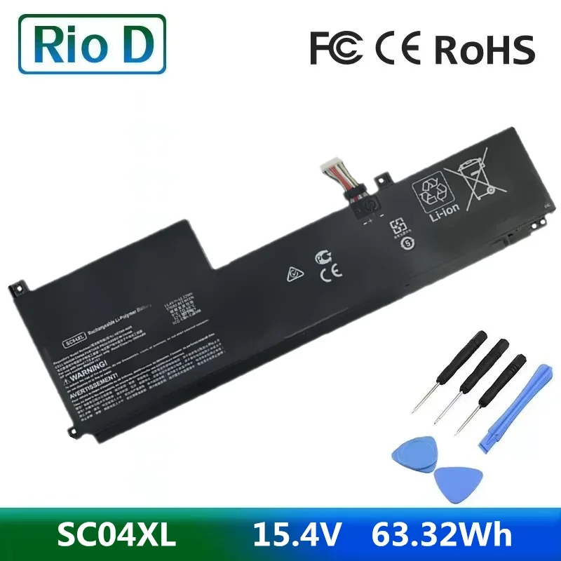 NEW Battery SC04XL For HP ENVY 14-EB M08254-1C1 M07392-005 HSTNN-IB9R 15.4V 63.32Wh Notebook