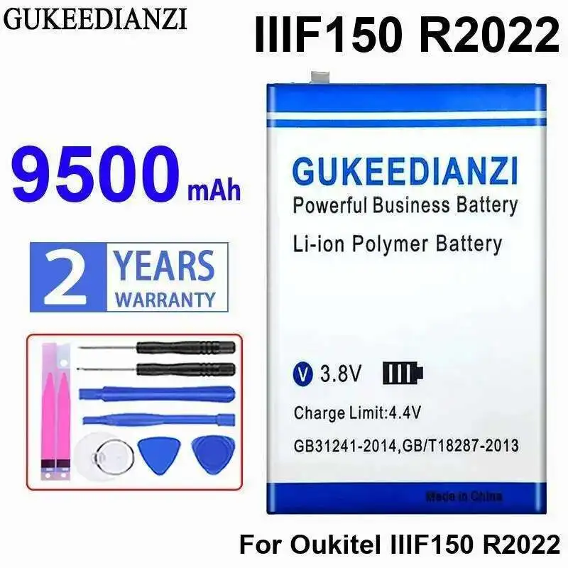 

9500Mah Mobile Phone Battery Durable For Oukitel IIIF150 R2022