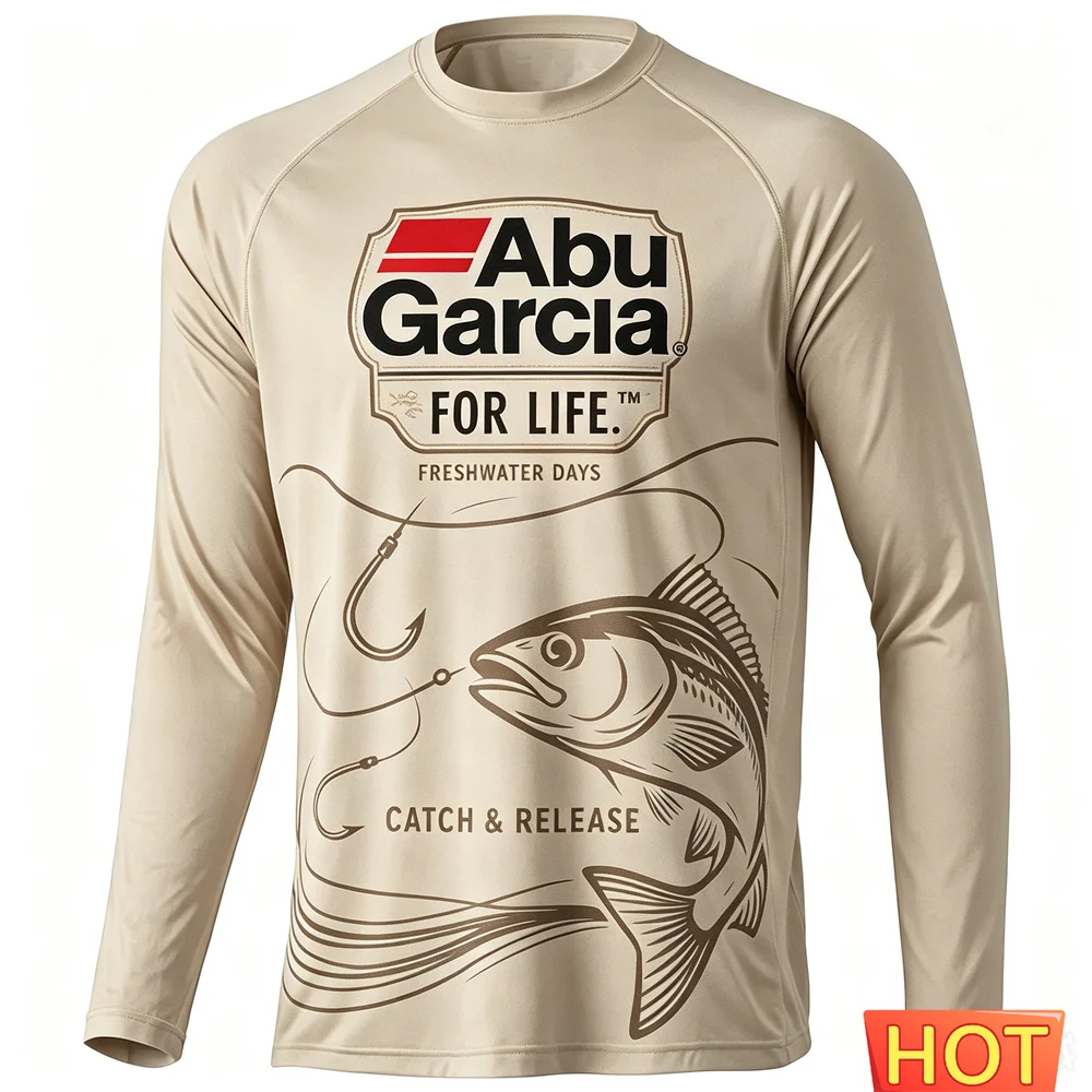 Autumn Outdoor Men's Fishing Long Sleeved T-shirt Sunscreen Comfortable Men Wild Fishing T-shirt Comfort T-shirts Men's Clothes view 6