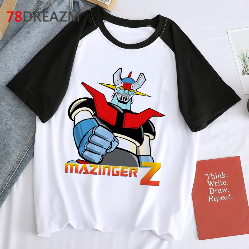 mazinger z tshirt male streetwear ulzzang graphic tees top tees t shirt ulzzang streetwear