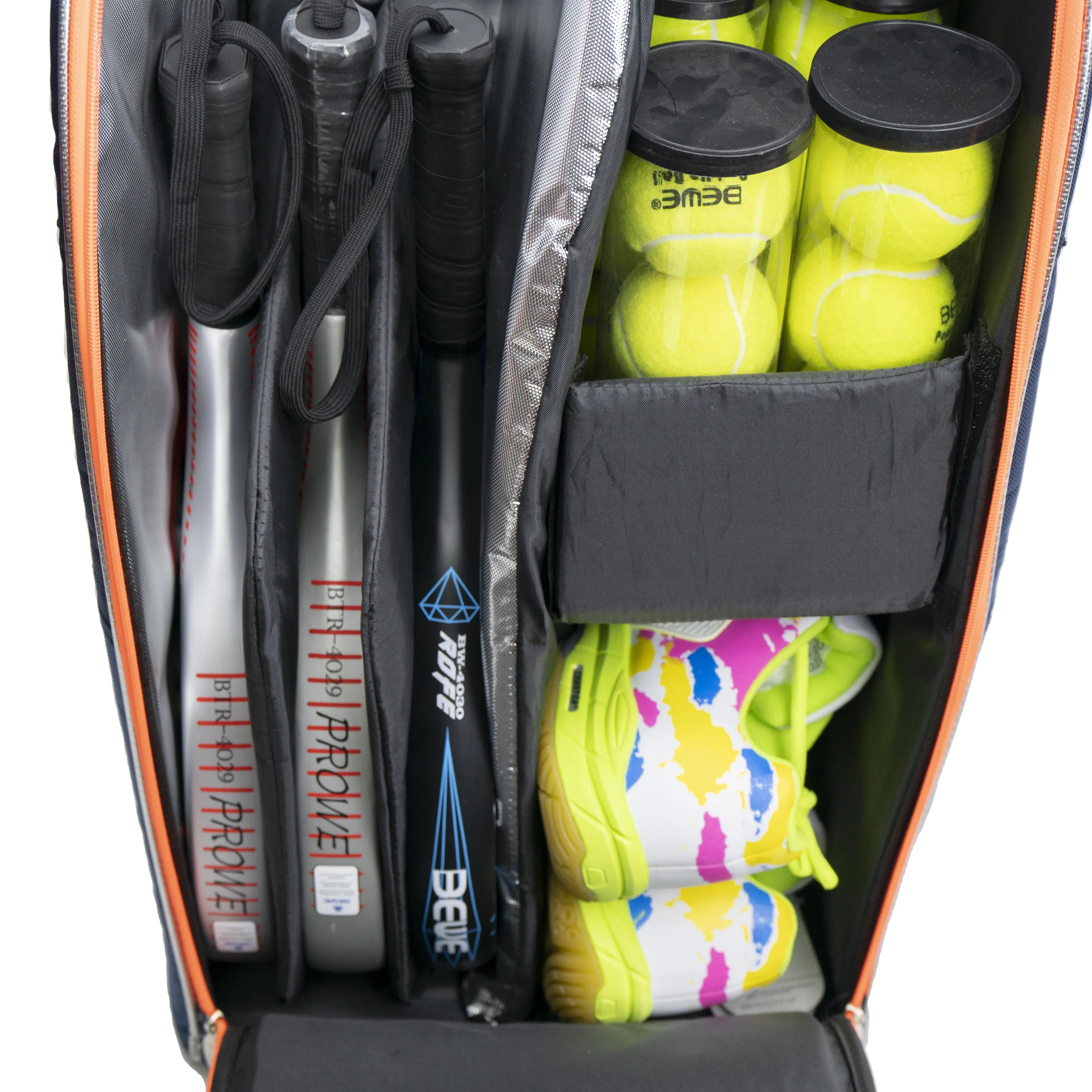 مخصص سعة كبيرة طبقة العزل هارد شل مضرب تنس حقيبة مضرب بدمنتون حقيبة مضرب باديل حقيبة