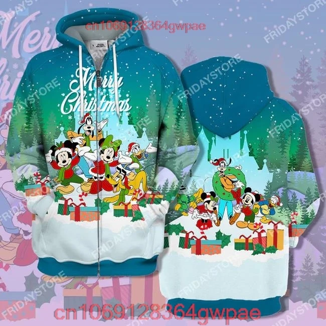 Disney hoodie Play Together Merry Christmas T-shirt Cute Amazing Disney Mickey Mouse Hoodie