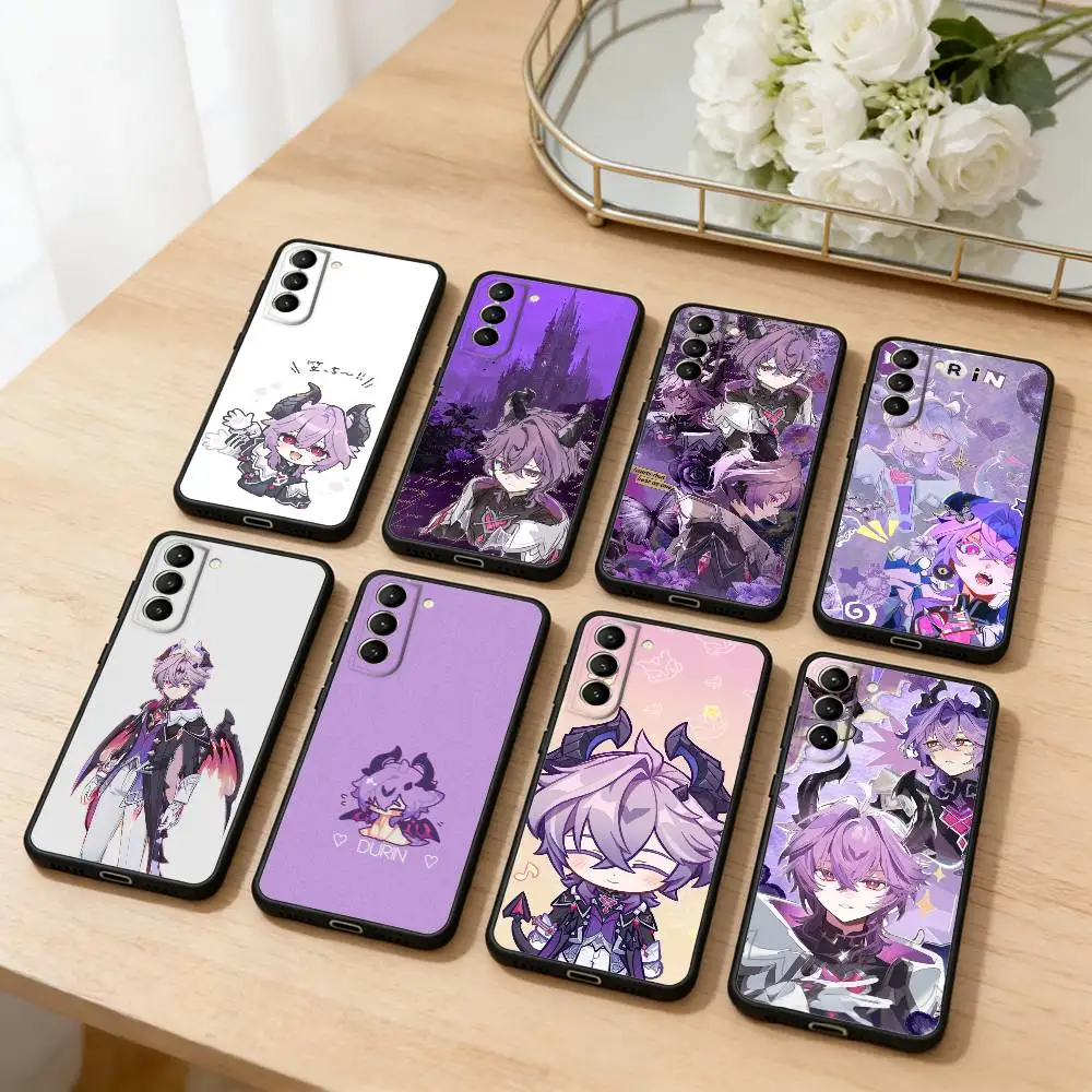 

Genshin Impact D-Durin Phone Case For Samsung S25,24,23,22,30,21,10,9,Ultra,Plus,Lite,FE,4,5 G Soft Black Case