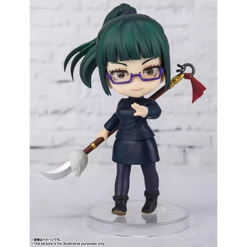 BANDAI Original Figuarts Mini Jujutsu Kaisen Maki Zenin Anime Action Figure PVC Figure Complete Collection Model Kit Hobby Toys