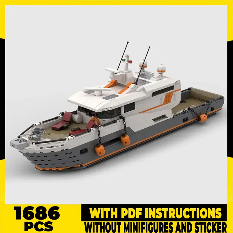 

Military Transportation Ship Model Moc Building Bricks Expedition Boat Technology Blocks Gifts Christmas Toys DIY Sets Assembly