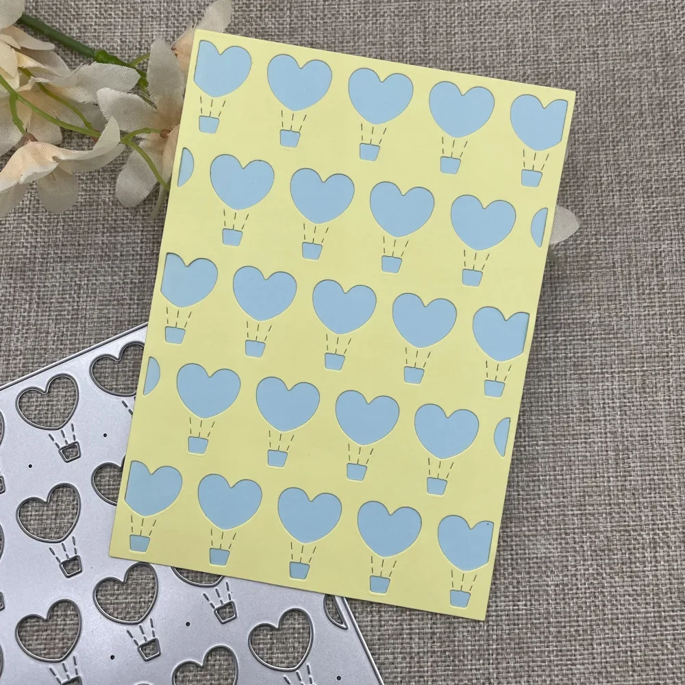 

Heart balloon frame Metal Cutting Dies For DIY Scrapbooking Decorative Embossing Handcraft Die Cutting Template Mold