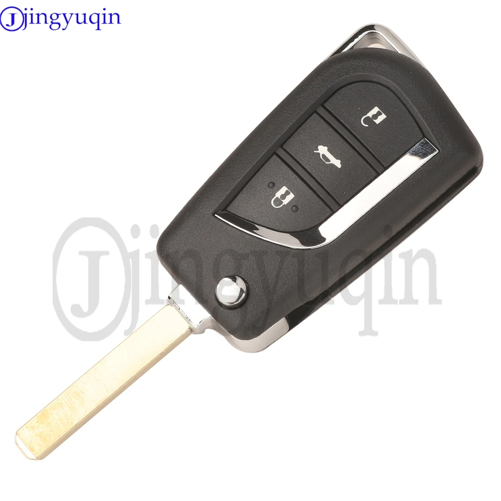 jingyuqin 433Mhz FSK H ID8A Chip 2/3B VA2 Flip Remote Car key for 2018+ Toyota Corolla RAV4 Hice Wildlander Auto Key Fob Control