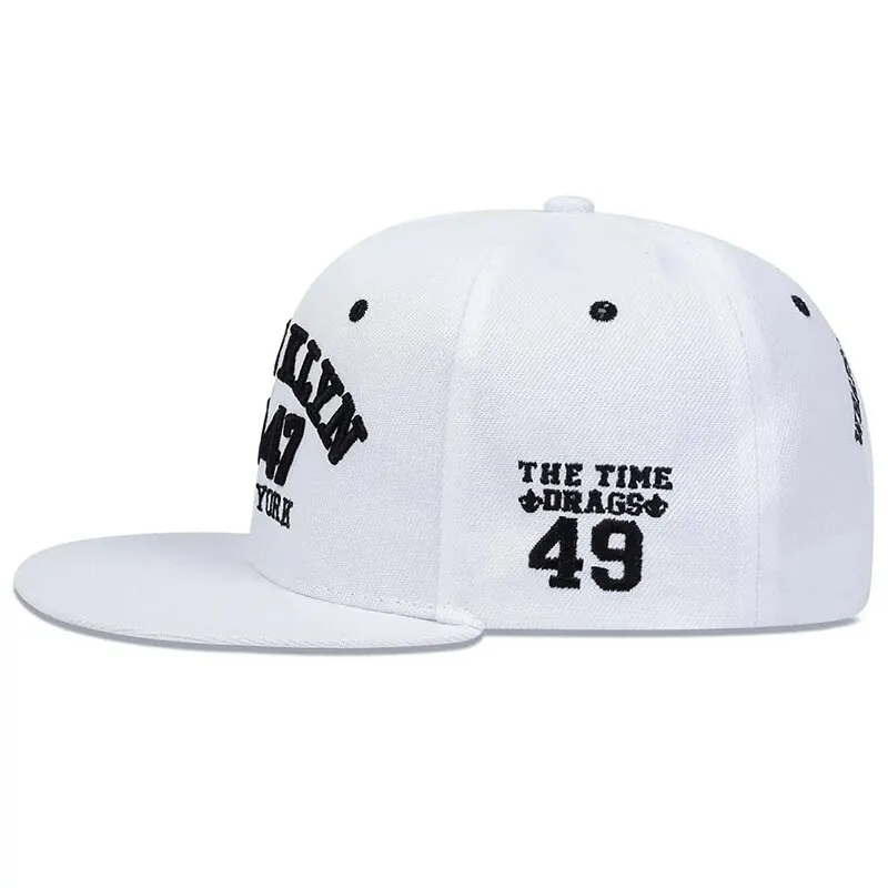 Unisex BROOKLYN 1947 Embroidery Hip-hop Hats Outdoor Adjustable Casual Baseball Caps Sunscreen Hat