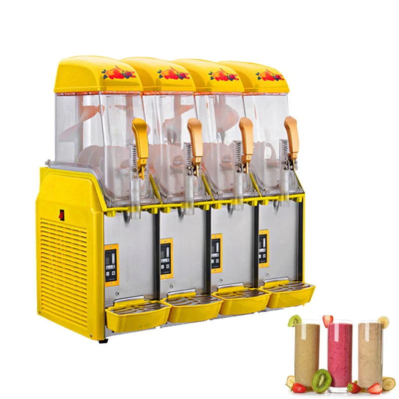 

New Cold Juice Drinks Machine 3 Cylinder Smoothies Machines Commercial Snow Melting Machine Sand Ice Maker