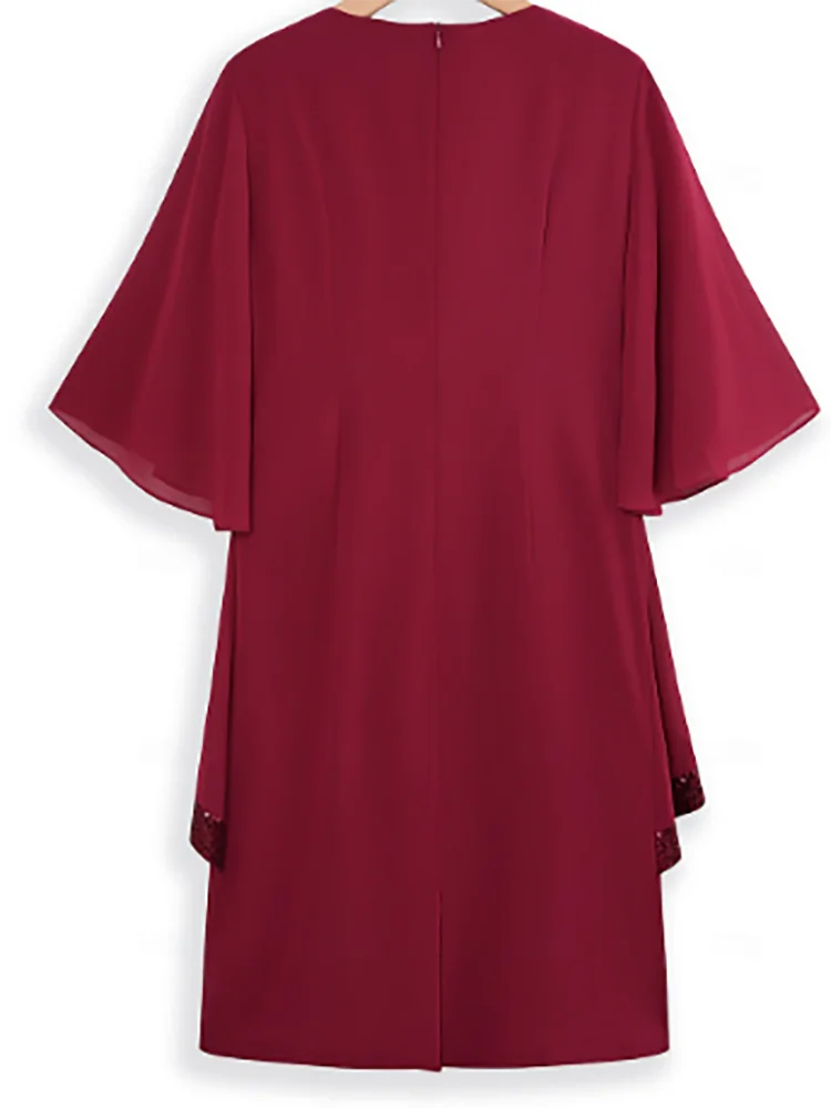 Elegant O-Neck Sppliquins Lace Tiered Straight Formal Evening Dresses Birthday Party Prom Gowns Customized