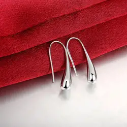 925 Sterling Silver charm Water droplets Earrings for women Luxury Fashion Party Wedding Accessories Jewelry Christmas Gifts