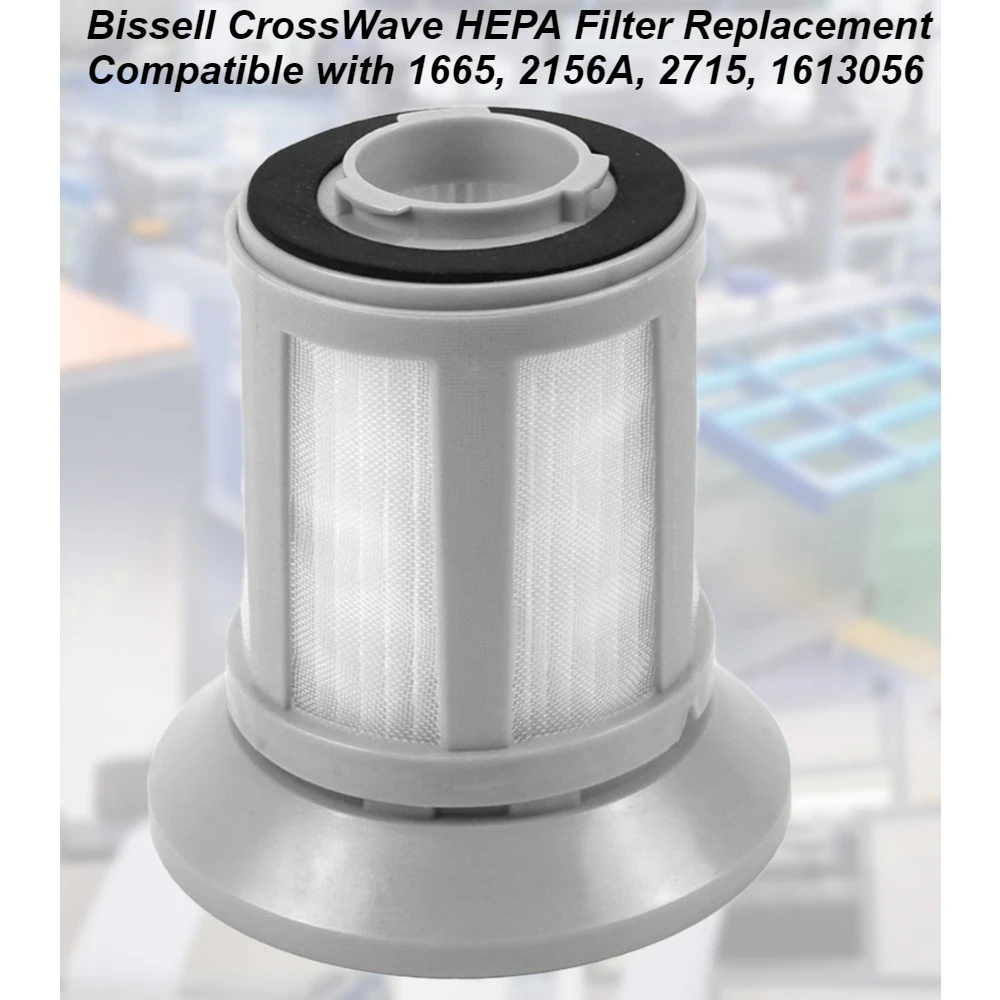 

Bissell CrossWave HEPA Filter Replacement Compatible with 1665, 2156A, 2715, 1613056 – Washable & High-Efficiency 2-Pack