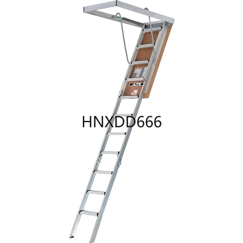 

10-Foot Aluminium Attic Ladder 56" W x 22.5" H, 375-Pound Load Capacity,