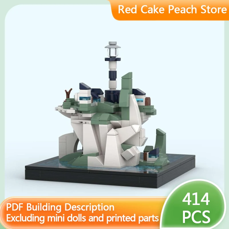 

City Street View Model MOC Building Bricks Lighthouse Architecture Modular Technology Children Holiday Gifts Assemble Toys Suit