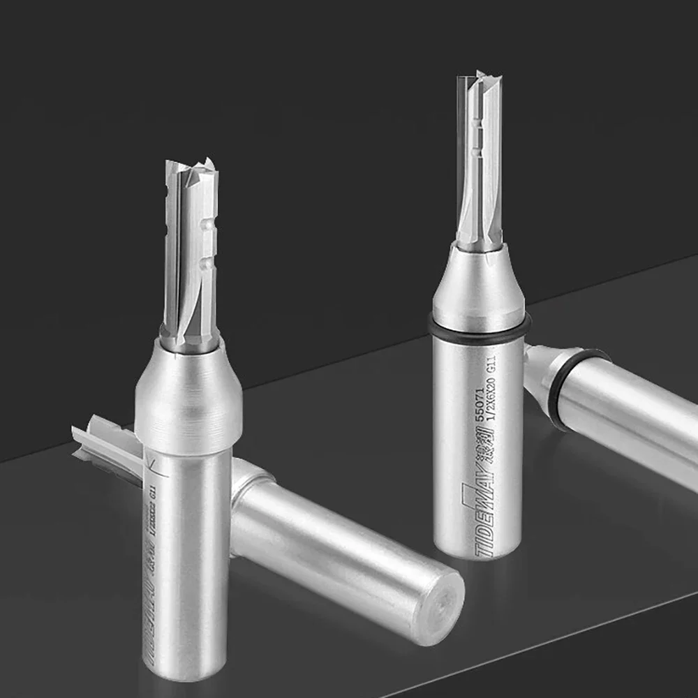 Tideway 4 شفرة قطع CNC كربيد قاطعة المطحنة 4 المزامير TCT مستقيم راوتر بت للخشب MDF متعدد الطبقات لوح جسيمات