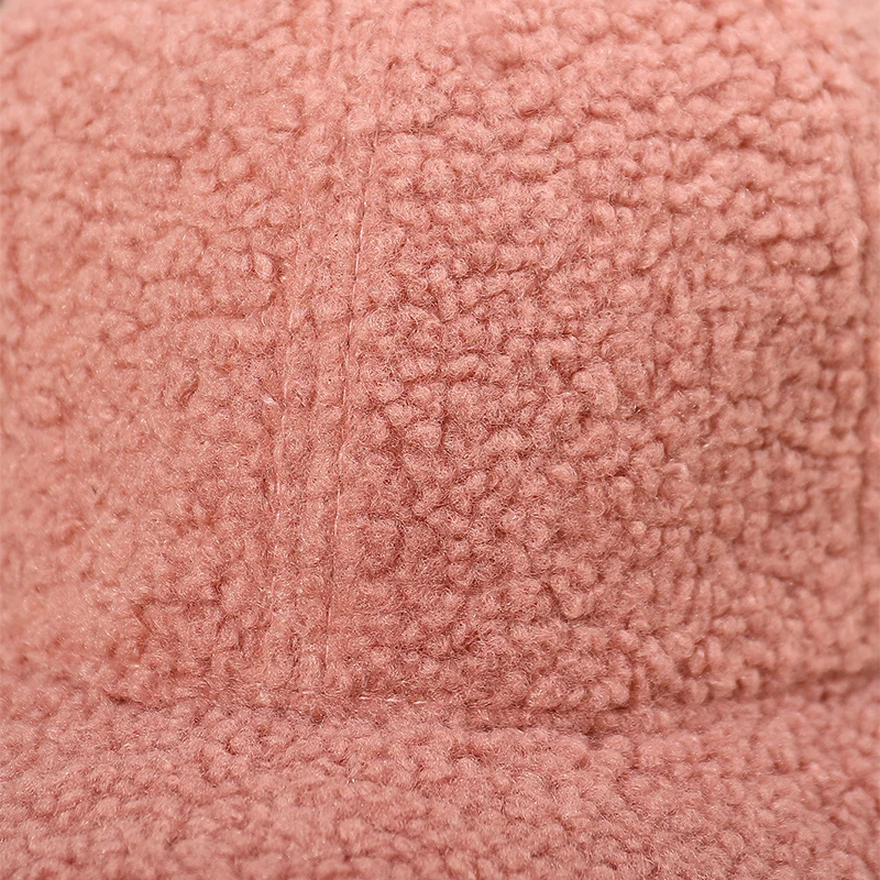 Neue 16 Farben Herbst Winter Baseball Kappe Frauen Künstliche Lamm Wolle Hüte Version Flut Warme Plüsch Baseball Caps Baseball Kappe – Detail 14