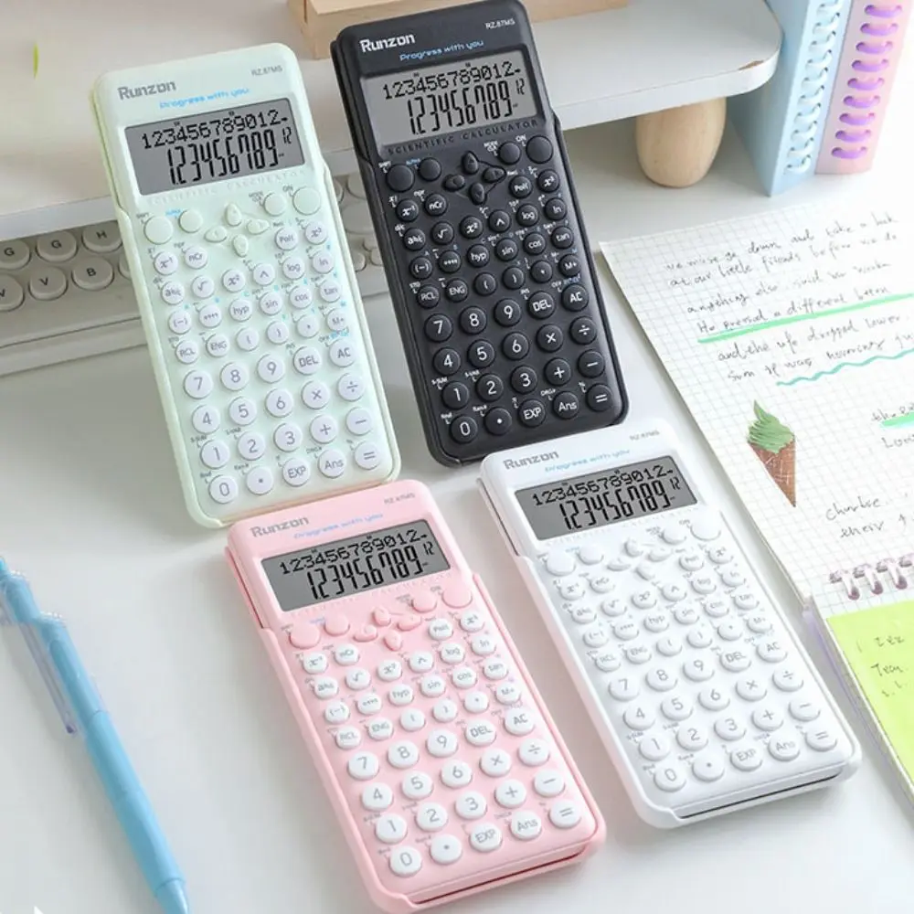 240 Functions Engineering Scientific Calculator 2-Line 12-Digit Display Math Calculators Standard Multifunction