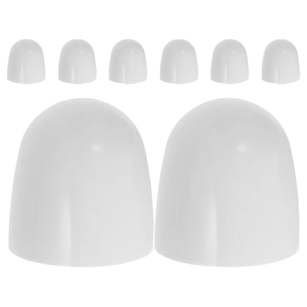 

8 шт. Декоративные заглушки для болтов унитаза, универсальные круглые пластиковые колпачки для винтов основания унитаза, аксессуары для ремонта ванной комнаты, белые