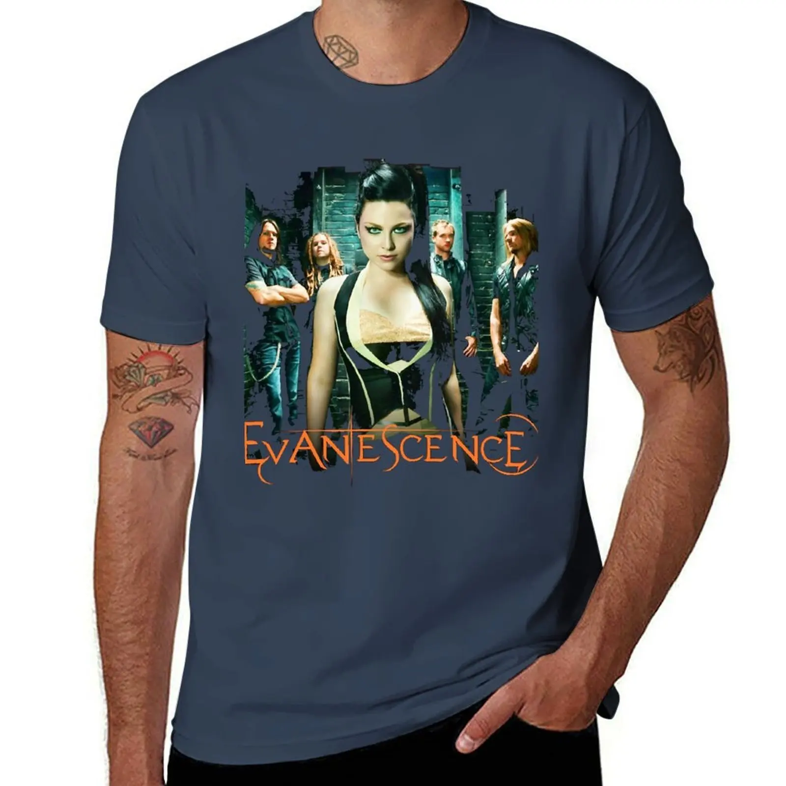 

Gift Idea Amy Lee Evanescence Lightweight Sweatshirt Gift For Birthday T-Shirt funny t shirts cotton T-Shirt