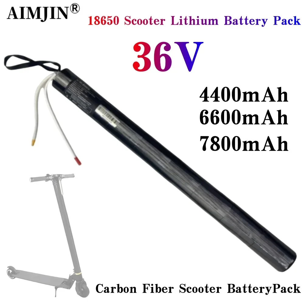 

36V 4400mAH/6600mAH/7800mAH 18650 Lithium ion Battery Pack ， for Carbon Fiber Scooter Battery with BMS