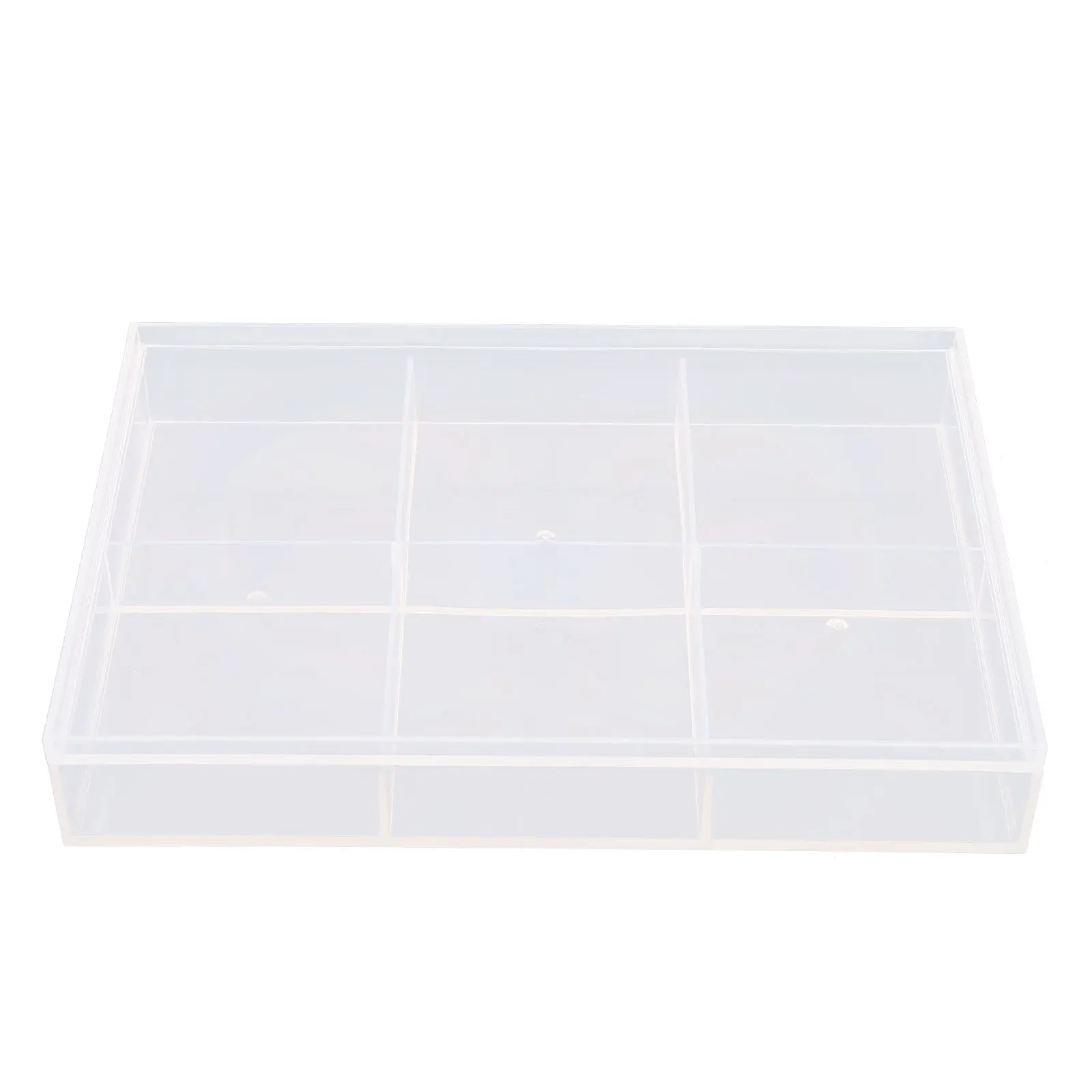 

Clear Tea Organizer Box Transparent Divided Storage For Tea Bags Coffee Capsules Candy Snacks Kitchen Office Home Use