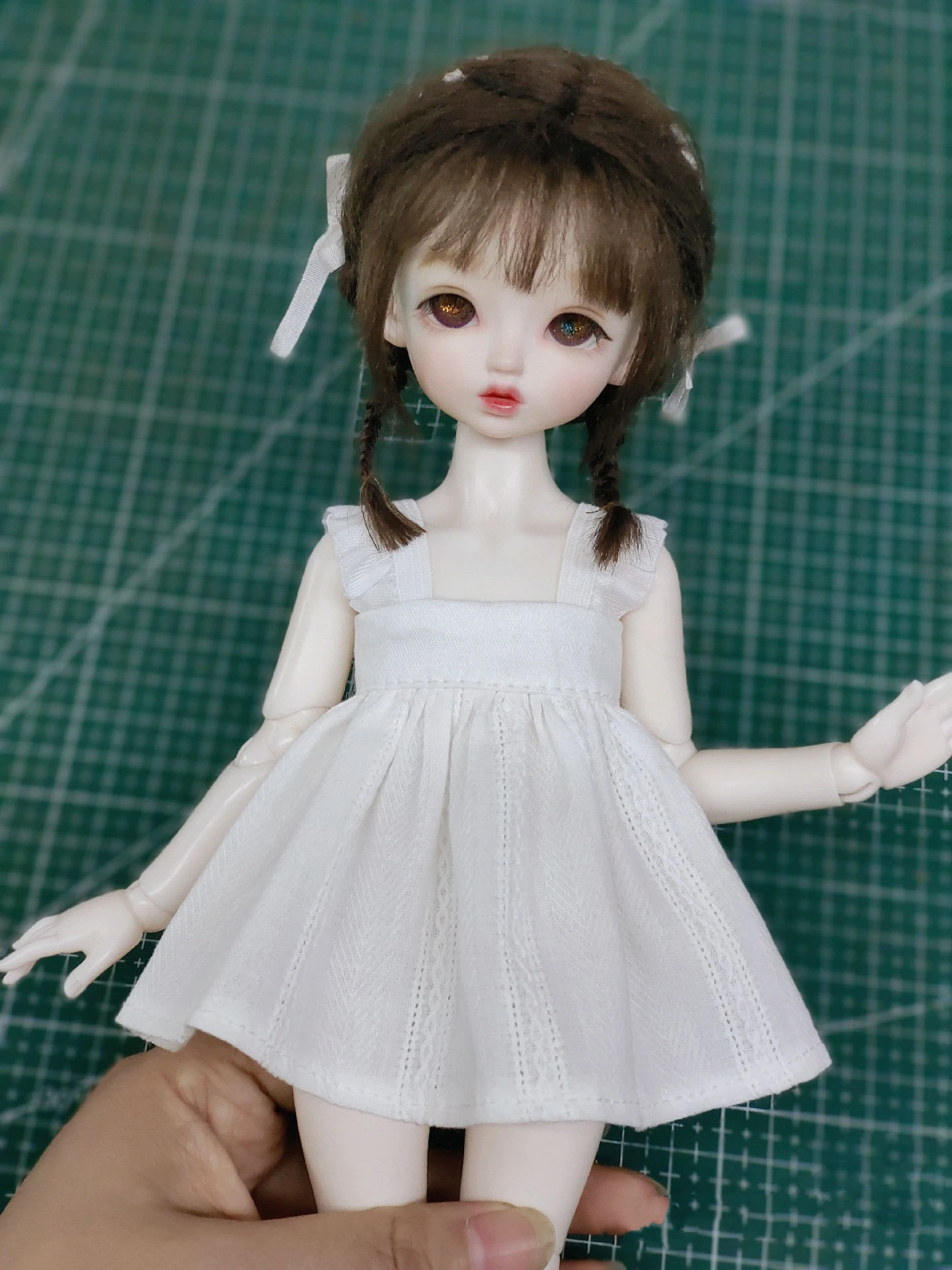 （Impulse Special Sale）Dula Doll Clothes Plain white dress skirt for ob11 1/6 6 points Bjd Doll 12 points Doll