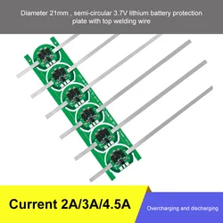 3.2V/3.7V 1/2/3MOS 2A 3A 4.5A 1S BMS Battery Protection Board with Solder Belt for 21700 Li-ion Lithium Battery Cell Kit