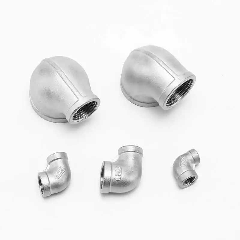 

1/2"1/4"3/8"3/4"1"2"Female x Male 90 Degree Elbow Threaded Pipe Fitting Stainless Steel 304 Pipe Connector Gas Pipe Fitting
