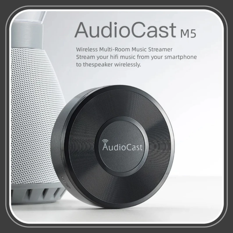 AudioCast M5 Draadloze Wifi Muziek Audio Streamer Ontvanger Audiocast Ieast pPlayDLNA Voor Airplay Audio Muziek Adapter Multi Room - afbeelding 2