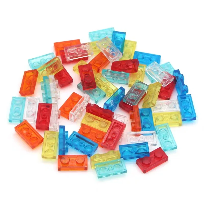 

Конструктор детский тонкий прозрачный, 1x2 точки, 100 шт.